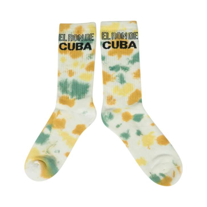 Havana Club Socks Size 38-45 (EU) Unisex Batik Pattern Crewcut Long Elastic