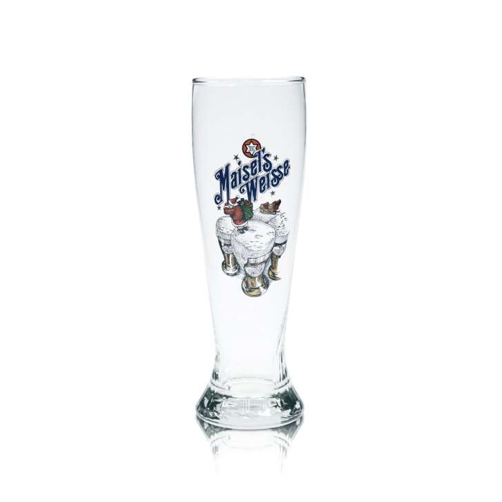 Maisels Weisse glass 0.5l wheat beer collectors glass Christmas edition glasses