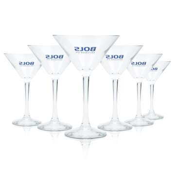6x Bols Glass 0,21l Cocktail Martini Bowl Goblet Glasses...
