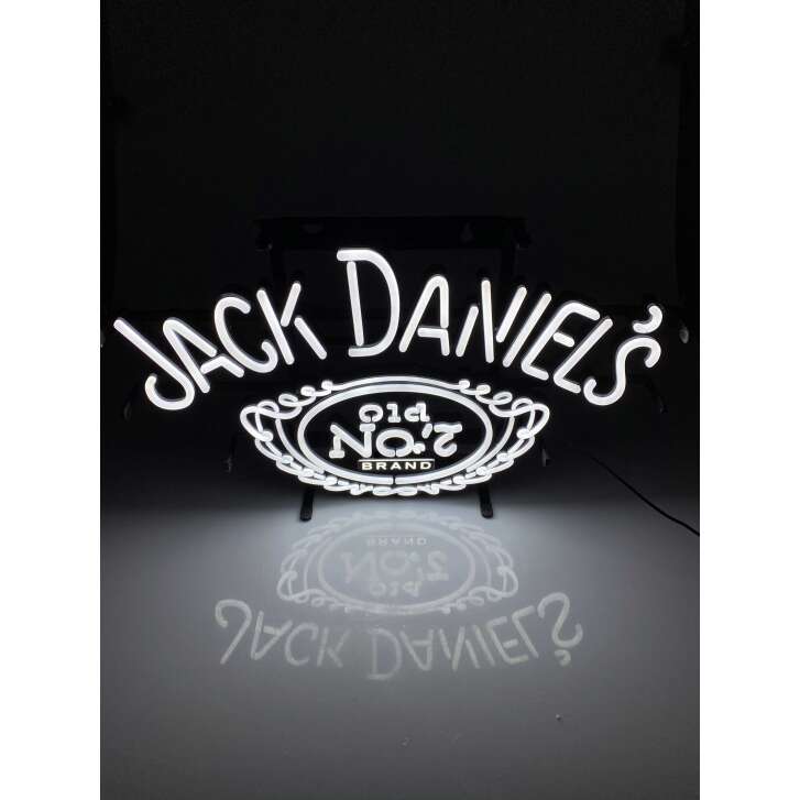 1x Jack Daniels Whiskey neon sign with white lettering