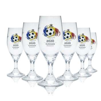 6x Veltins glass 0.2l beer glasses Tulip Cup EM 2020...