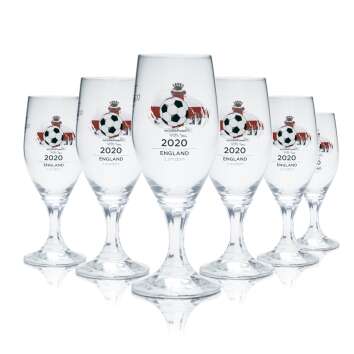 6x Veltins glass 0.2l beer glasses tulip cup EM 2020...