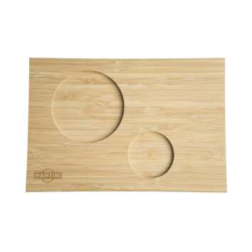 Martini liqueur serving board tray cut-outs for glass...