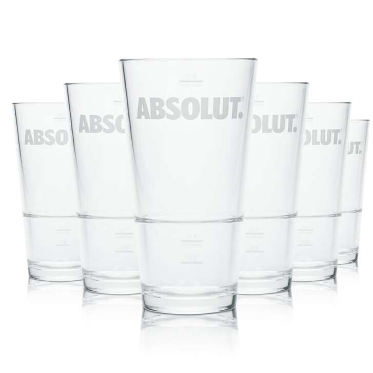 Absolut tumbler glass 0,3l plastic hard plastic reusable glasses calibrated gastronomy