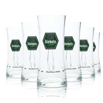 6x Diebels glass 0,4l mug mug Seidel glasses brewery Alt...