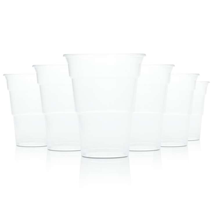 70x plastic cups 0,4l disposable beer longdrink plastic glass glasses party celebration