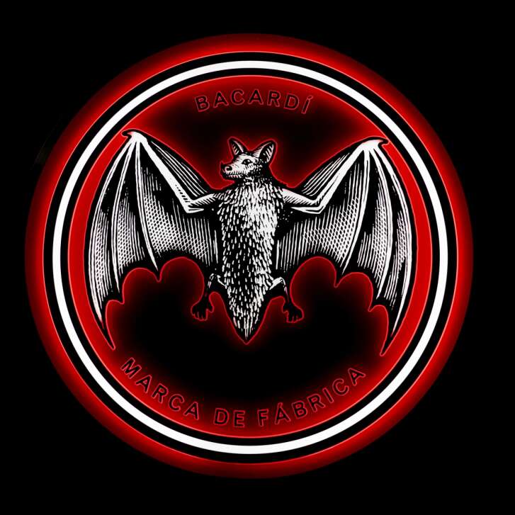 Bacardi neon sign LED illuminated wall sign decoration bar pub restaurant