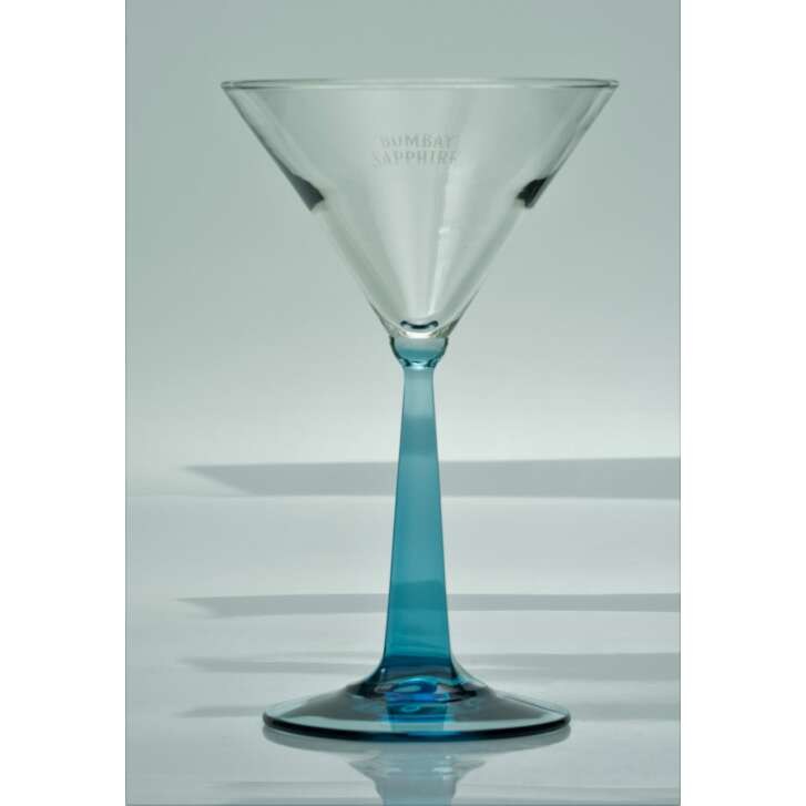 6 Bombay Sapphire Gin glass 0,1l martini glass old design new