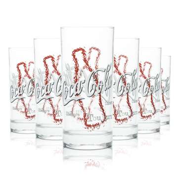 12x Coca Cola glass 0.4l tumbler tumbler glasses soda...