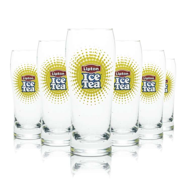 12x Lipton glass 0.2l tumbler bar glasses iced tea soda soft drink water gastro