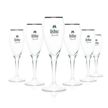 6x Licher glass 0.1l beer goblet tulip goblet glasses...