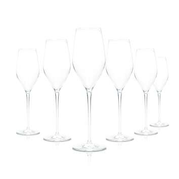 6x Geldermann glass 0.2l sparkling wine champagne flute...