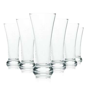 6x Stiftsquelle glass 0.2l mineral water tumbler glasses...