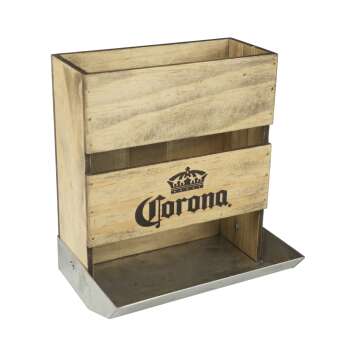 Corona napkin dispenser wood look metal container...