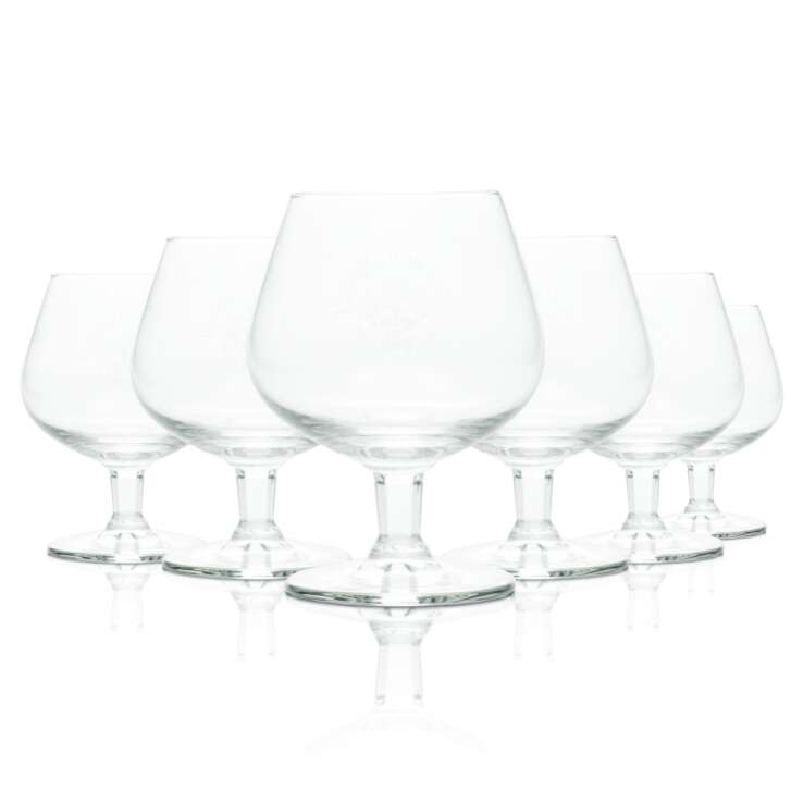 6x Vecchia Romagna glass 0.25l Cognac brandy snifter glasses Longdrink