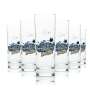 6x Trade Islands glass 0,2l iced tea tumbler glasses long drink water soda soft drink