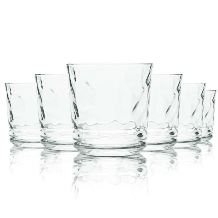 6x Laphroaig glass 0,31l contour whiskey tumbler glasses Islay Scotch Elements