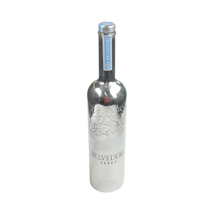 1x Belvedere Vodka empty bottle 1,75l Silver Sabre without LED