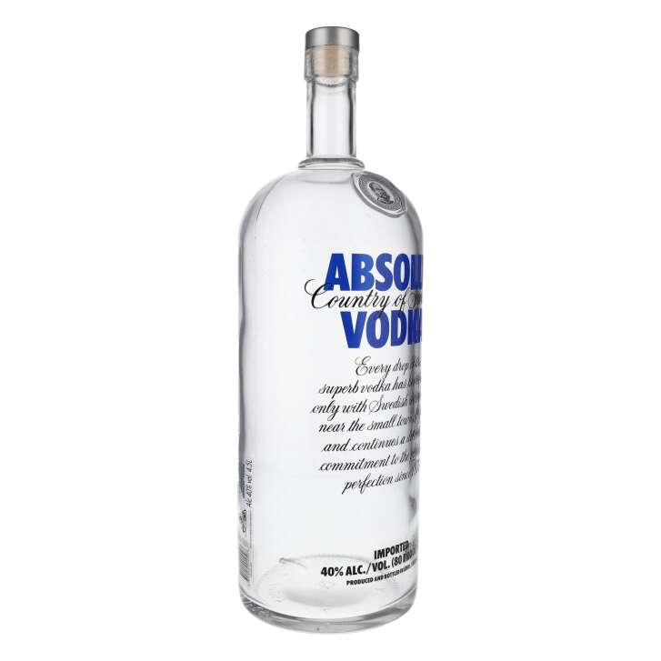 1x Absolut Vodka display bottle 4.5 l with box