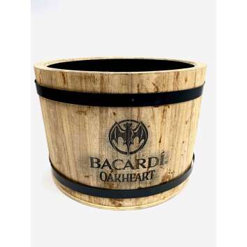 1x Bacardi Rum cooler 10l wooden barrel Oakheart