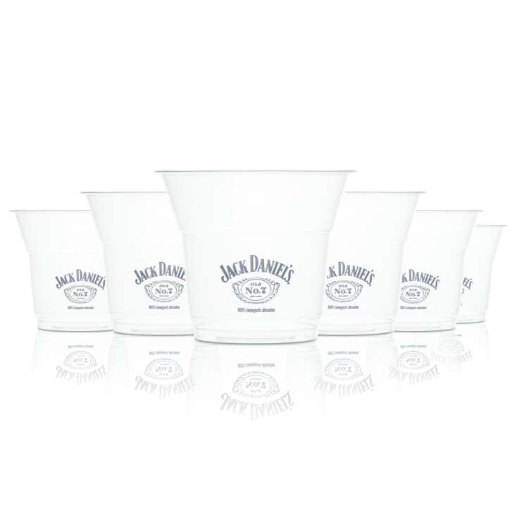 50x Jack Daniels plastic tumbler glass 0.1l disposable glasses shot short long drink