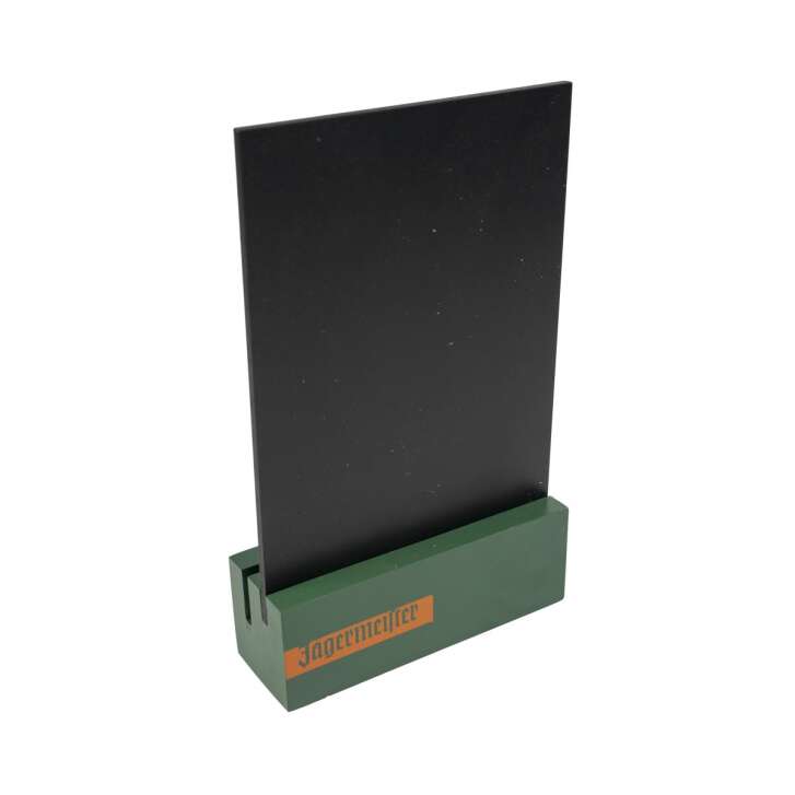 Jägermeister table display chalkboard menu card holder for restaurants, bars, and clubs