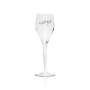 6x De Saint Gall champagne glass flute with gold lettering