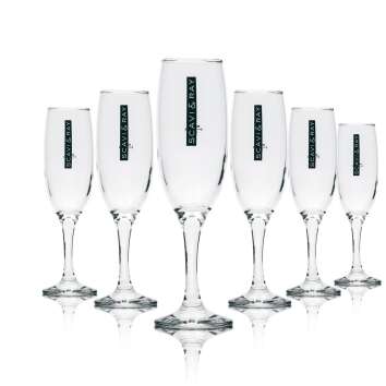 6x Scavi & Ray champagne glass flute long thick glass