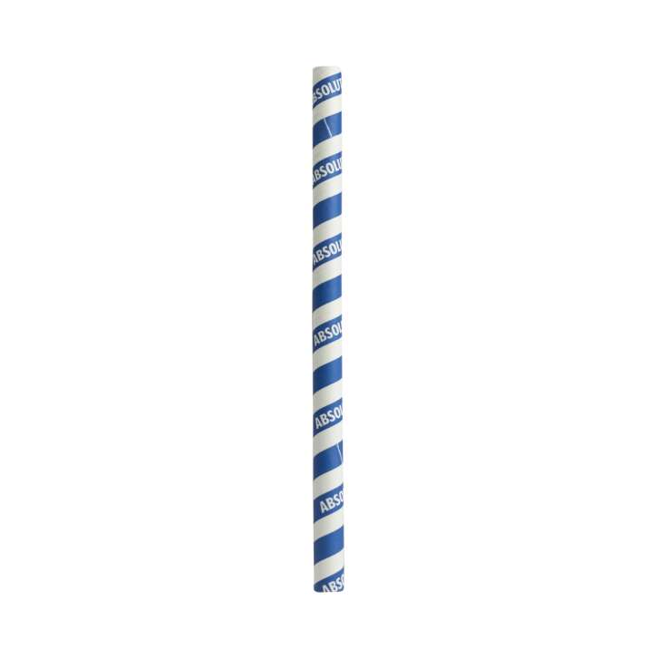 50x Absolut Vodka Straw Paper Drinking Straw Tubes Cardboard Cocktail Bar