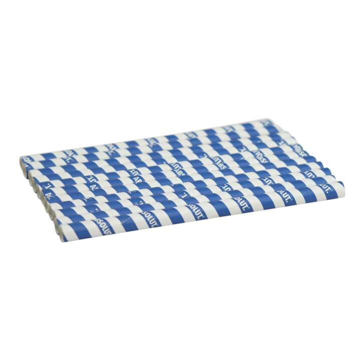 50x Absolut Vodka Straw Paper Drinking Straw Tubes Cardboard Cocktail Bar