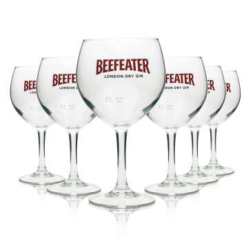 6x Beefeater Glass 0,62l Balloon Glasses Gint-Tonic Fizz...