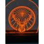 1x Jägermeister liqueur LED board small sign with wooden base 20 x 20