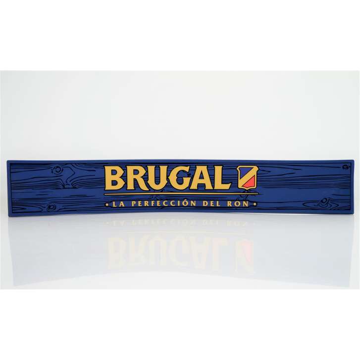1x Brugal Rum bar mat blue/gold 60 x 9 x 1