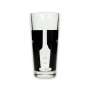 6x Hennessy whiskey glass long drink black
