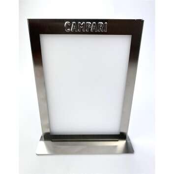 1x Campari aperitif table stand silver card holder