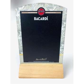 1x Bacardi Rum table display chalkboard black
