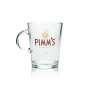 6x Pimms glass 0.3l liqueur cocktail long drink aperitif jug handle glasses handle