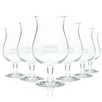 6x Granini juice glass 0.3l long drink cocktail goblet...