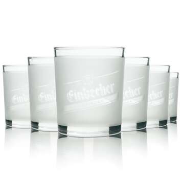 6x Einbecker glass 0,1l tumbler tasting glasses Ur-Bock...