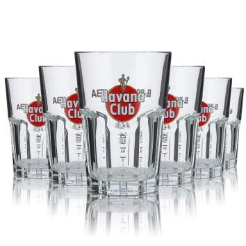 6x Havana Club 0.34 l long drink glass &ndash; Cuba Libre...