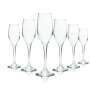 6x Chambord glass 0.1l Champagne flute goblet glasses Secco sparkling wine Gastro aperitif