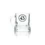 6x Licor 43 shot glass 4cl mini jug short tumbler shot glasses gastro liqueur 43