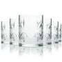 6x Dewars glass 0.2l contour tumbler Scotch glasses Whiskey White Label Scotland