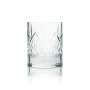 6x Dewars glass 0.2l contour tumbler Scotch glasses Whiskey White Label Scotland