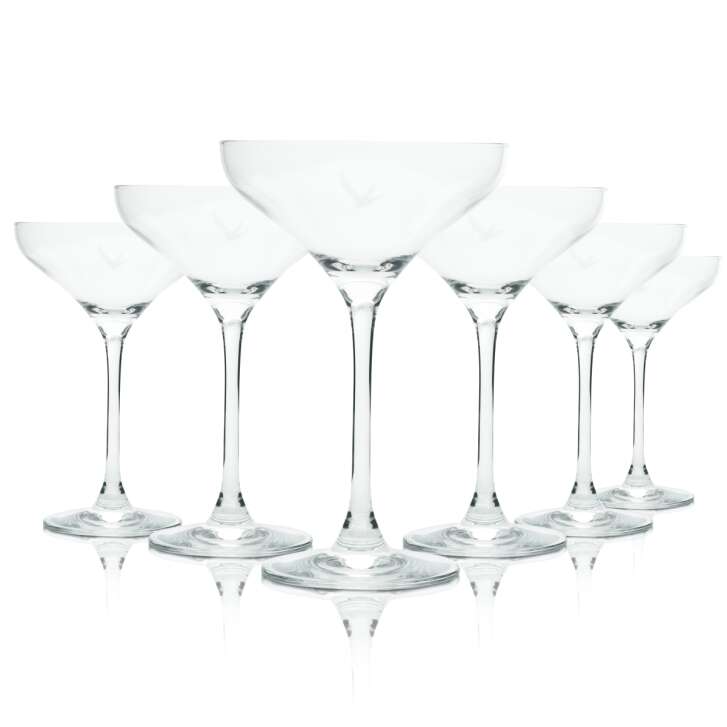 6x Grey Goose glass 0.15l bowl goblet stemmed glasses aperitif long drink Gastro