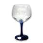 6x Larios gin glass balloon glass blue