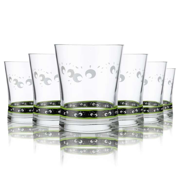 6x Feigling Glass 0.24l Long Drink Cocktail Tumbler Glass Set Party Schnapps