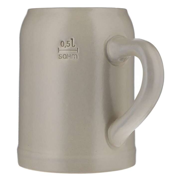 Bayreuth Brewery Glass Stoneware Mug Seidel Clay Mug 0.5l "Ornament"