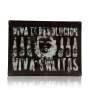 1x Salitos beer tin sign Viva La Revolution brown 40 x 30