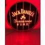 1x Jack Daniels Whiskey LED sign Fire red barrel optics